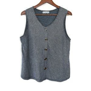 New York Laundry Striped Sleeveless Vest Top